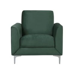 Beliani Fauteuil FENES - Groen Fluweel -ZitMeester ComfortDesign 003e58390d7d433d840918203f66fbc6