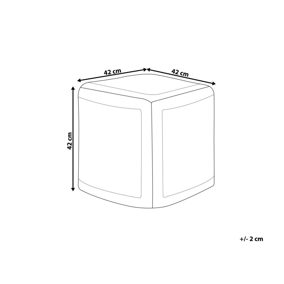 Beliani Poef MEERUT - Bruin Katoen 5 Beliani Poef MEERUT - Bruin Katoen - Image 3