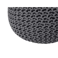 Beliani Poef CONRAD - Grijs Katoen -ZitMeester ComfortDesign 01a430f656e24c9f9be6f07cc3e55e6d