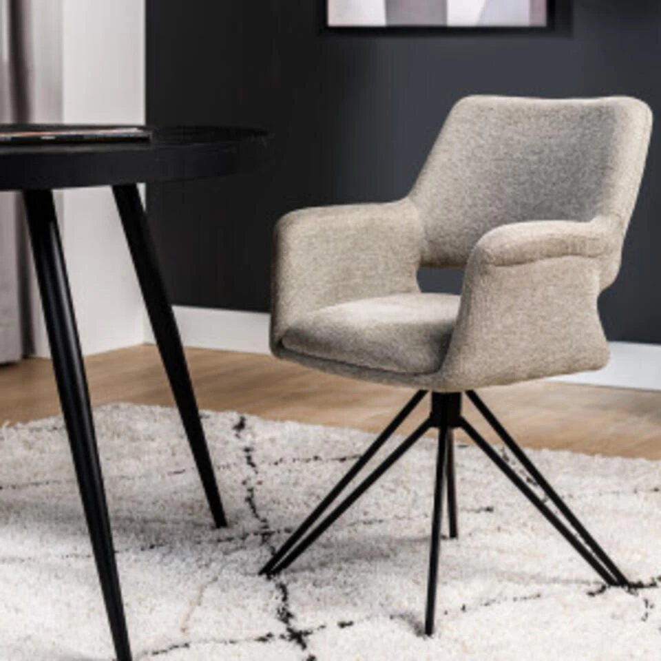 Hoyz Collection - Eetkamerstoel E311 Grijs - 61,5x57x82 - Set Van 2 4 Hoyz Collection - Eetkamerstoel E311 Grijs - 61,5x57x82 - Set Van 2 - Image 2