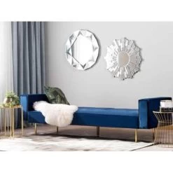 Beliani Driezitsbank - VISNES Blauw Fluweel 8 Beliani Driezitsbank - VISNES Blauw Fluweel -ZitMeester ComfortDesign 09685f022da84ee6bad86291fa596814