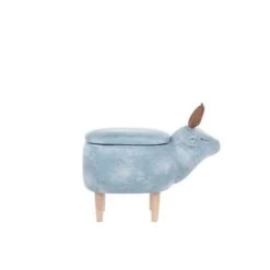 Beliani Hocker REINDEER - Blauw Polyester -ZitMeester ComfortDesign 0a377c19a5e942c3a836d002cb994d0e