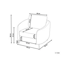 Beliani Fauteuil TROSA - Groen Polyester -ZitMeester ComfortDesign 0aa3edf187c14202bf6ff6a2457a851d