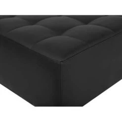 Beliani Ottomaan ABERDEEN - Zwart Kunstleer -ZitMeester ComfortDesign 0c02b65056574f9d80dc8fd73ba1cf22