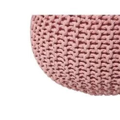 Beliani Poef CONRAD - Roze Katoen -ZitMeester ComfortDesign 0c04691602b540448524f63a6151d9aa