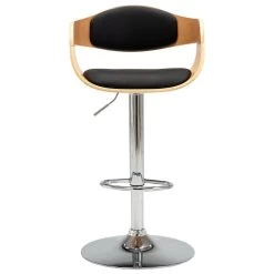 VidaXL Barkruk Gebogen Hout En Kunstleer Zwart 7 VidaXL Barkruk Gebogen Hout En Kunstleer Zwart -ZitMeester ComfortDesign 0f00881d6c914e7bb5511e1df58ab069