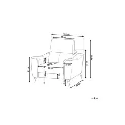 Beliani Fauteuil NARWIK - Bruin Kunstleer, Leer -ZitMeester ComfortDesign 0fc1815d8ca247628e7ebd83bff4a409