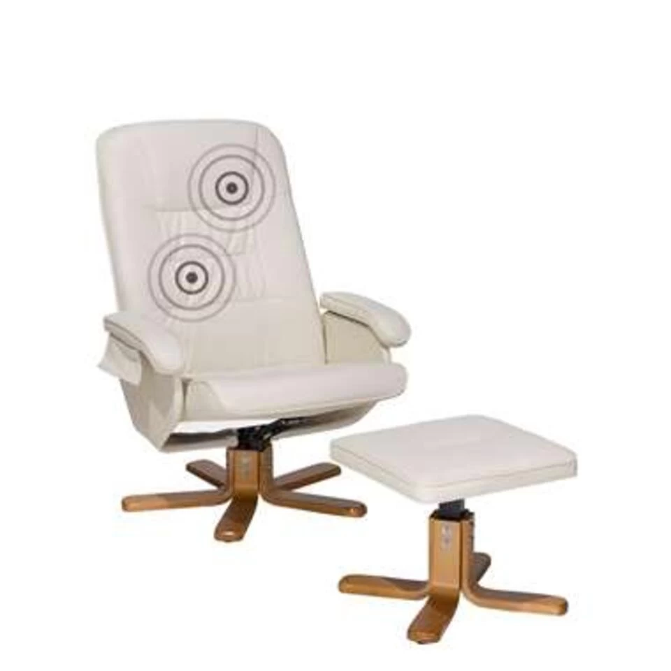 Beliani Massagestoel RELAXPRO - Beige Kunstleer 3 Beliani Massagestoel RELAXPRO - Beige Kunstleer