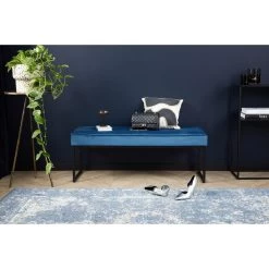 Lifa Living Londen Halbank - Blauw - 120 X 40 X 45 Cm 7 Lifa Living Londen Halbank - Blauw - 120 X 40 X 45 Cm -ZitMeester ComfortDesign 1000006740 0101