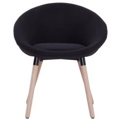VidaXL Eetkamerstoelen 2 St Stof Zwart -ZitMeester ComfortDesign 1000007128 0103