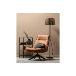 WOOOD Draaifauteuil Skyler - Kunstleer - Cognac - 94x67x85 -ZitMeester ComfortDesign 1000013720 0102
