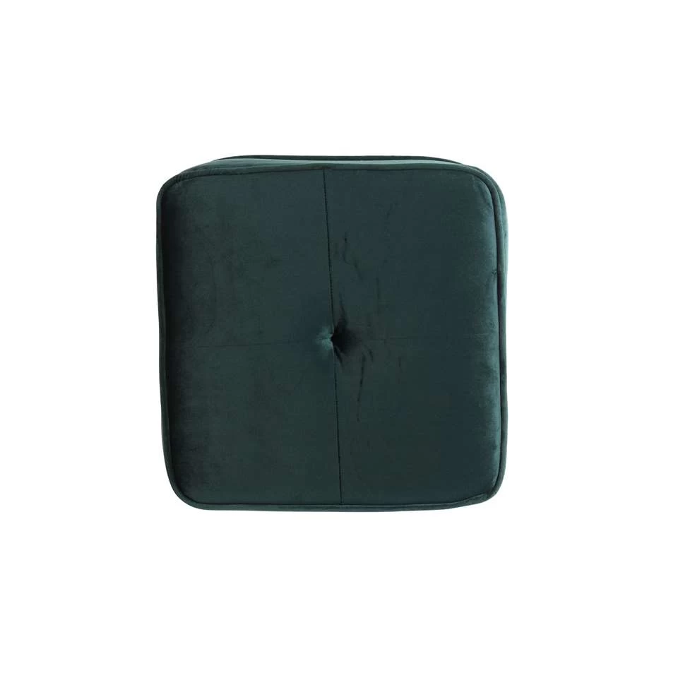 Poef Kiki - Donkergroen - 40x40x35 Cm 6 Poef Kiki - Donkergroen - 40x40x35 Cm - Image 4