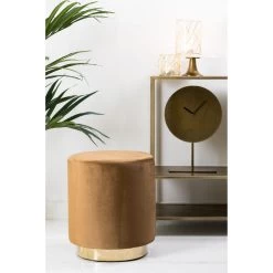 Poef Nadien - Velvet Karamel - Ø40cm 7 Poef Nadien - Velvet Karamel - Ø40cm -ZitMeester ComfortDesign 1000022115 0110