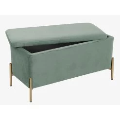 Leitmotiv Bank Snog XL - Velvet Jade Groen, Goud Geverfde Poten - 90x45x45cm 7 Leitmotiv Bank Snog XL - Velvet Jade Groen, Goud Geverfde Poten - 90x45x45cm -ZitMeester ComfortDesign 1000022706 0101
