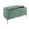 Leitmotiv Bank Snog XL - Velvet Jade Groen, Goud Geverfde Poten - 90x45x45cm -ZitMeester ComfortDesign 1000022706
