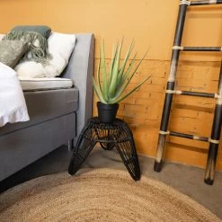 Giga Meubel Kruk Rotan Zwart - 55x55x40 9 Giga Meubel Kruk Rotan Zwart - 55x55x40 -ZitMeester ComfortDesign 1000027537 0104