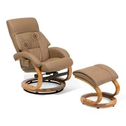 Beliani Massagestoel FORCE - Beige Kunstleer