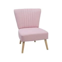 Beliani Fauteuil VAASA - Roze Polyester