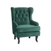 Beliani Oorfauteuil ALTA - Groen Fluweel -ZitMeester ComfortDesign 1000027814