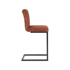 LABEL51 Barkruk Milo - Rust - Velours -ZitMeester ComfortDesign 1000028231 0102