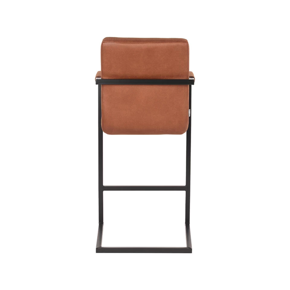 LABEL51 Barkruk Denmark - Cognac - Microfiber 6 LABEL51 Barkruk Denmark - Cognac - Microfiber - Image 4