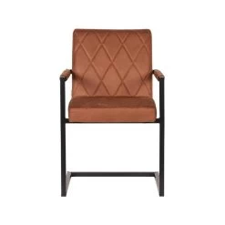 LABEL51 Eetkamerstoel Denmark - Cognac - Microfiber -ZitMeester ComfortDesign 1000028374 0101