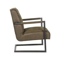 LABEL51 Fauteuil Denmark - Army Green - Microfiber -ZitMeester ComfortDesign 1000028404 0102