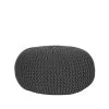 LABEL51 Poef Knitted - Antraciet - Katoen - L 1 LABEL51 Poef Knitted - Antraciet - Katoen - L -ZitMeester ComfortDesign 1000028459