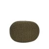 LABEL51 Poef Knitted - Army Green - Katoen - M -ZitMeester ComfortDesign 1000028476