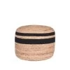 LABEL51 Poef Jute - Zwart - Jute - 50cm -ZitMeester ComfortDesign 1000028485