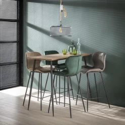 Hoyz - Barstoel Velvet - Groen - 4 Stuks 7 Hoyz - Barstoel Velvet - Groen - 4 Stuks -ZitMeester ComfortDesign 1000028512 0102