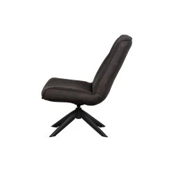 WOOOD Skyler Draaifauteuil - Kunstleer - Zwart - 94x67x85 -ZitMeester ComfortDesign 1000031095 0103