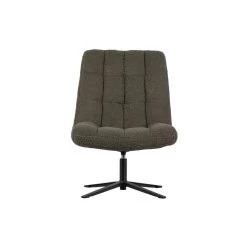 WOOOD Job Draaifauteuil - Teddy - Groen - 101x70x85