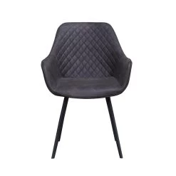 Livingfurn - Eetkamerstoel Luca Antraciet - Stof - 60x50x85 5 Livingfurn - Eetkamerstoel Luca Antraciet - Stof - 60x50x85 -ZitMeester ComfortDesign 1000031574 0101