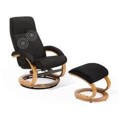 Beliani Massagestoel HERO - Zwart Polyester