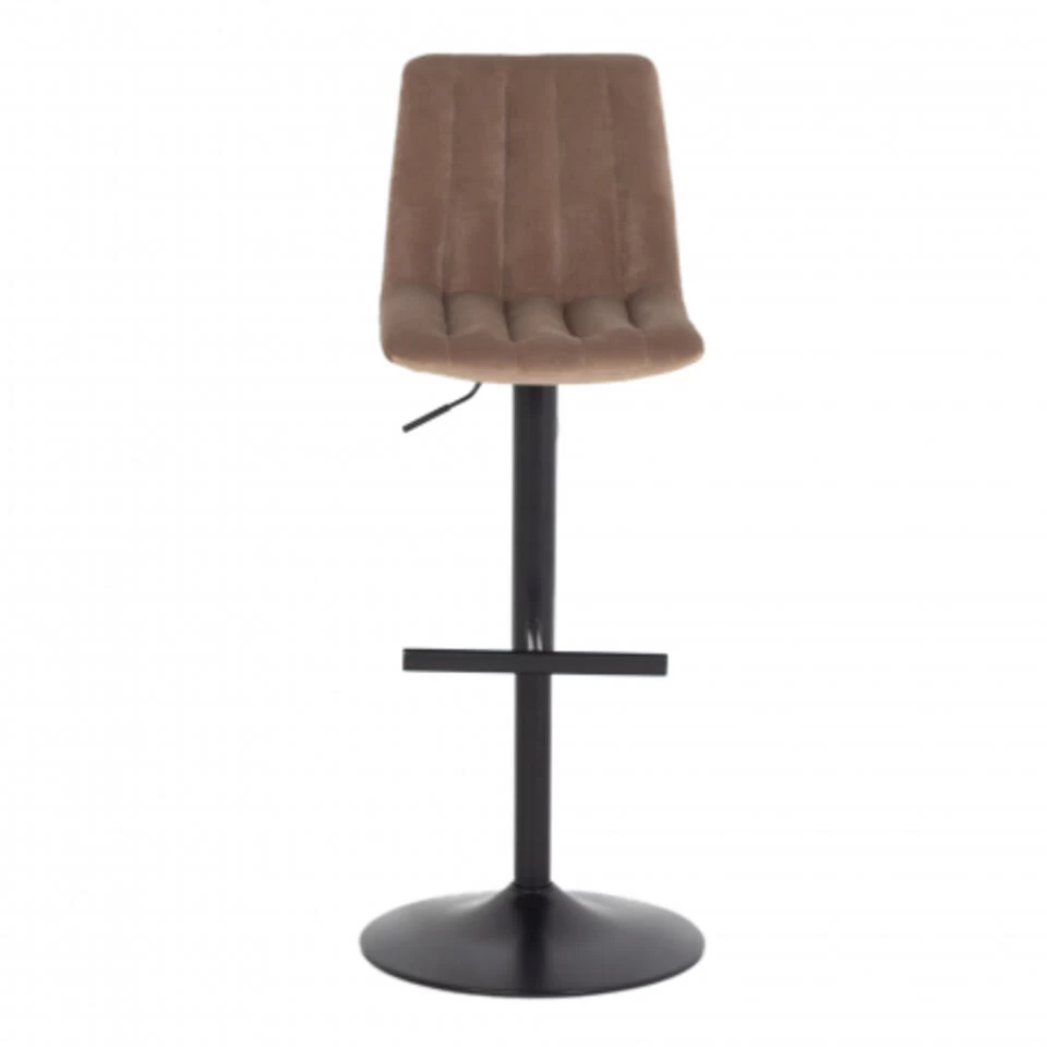 Giga Meubel Barstoel Velvet Champagne - Verstelbaar - Staal - Juul 3 Giga Meubel Barstoel Velvet Champagne - Verstelbaar - Staal - Juul