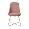 Urban Lifestyle Eetkamerstoel Lyndon - Pink, X Frame Goud 1 Urban Lifestyle Eetkamerstoel Lyndon - Pink, X Frame Goud -ZitMeester ComfortDesign 1000040646
