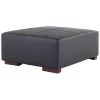 Beliani Ottomaan LUNGO - Zwart Leer -ZitMeester ComfortDesign 1000040922