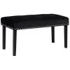 Beliani Hocker YORKTON - Zwart Fluweel -ZitMeester ComfortDesign 1000040923