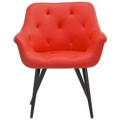 CLP Eetkamerstoel Langford Kunstleer - Oranje -ZitMeester ComfortDesign 1000041559 0101