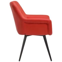 CLP Eetkamerstoel Langford Kunstleer - Oranje -ZitMeester ComfortDesign 1000041559 0102