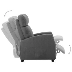 VidaXL Fauteuil Elektrisch Verstelbaar Stof Lichtgrijs -ZitMeester ComfortDesign 1000041954 0102