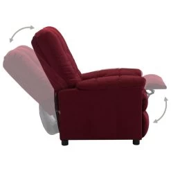 VidaXL Fauteuil Verstelbaar Elektrisch Stof Wijnrood 8 VidaXL Fauteuil Verstelbaar Elektrisch Stof Wijnrood -ZitMeester ComfortDesign 1000041958 0102