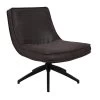 Industriële Draaibare Fauteuil Antraciet Tommy Eco Leer - Leder - Grijs 1 Industriële Draaibare Fauteuil Antraciet Tommy Eco Leer - Leder - Grijs -ZitMeester ComfortDesign 1000041970