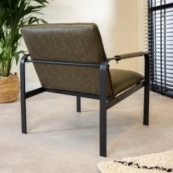 Industriële Fauteuil Mitch Groen - Kunstleder - Groen -ZitMeester ComfortDesign 1000042020 0102
