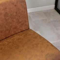 Industriële Eetkamerstoel Nathan Cognac - Stof - Bruin 7 Industriële Eetkamerstoel Nathan Cognac - Stof - Bruin -ZitMeester ComfortDesign 1000042447 0101