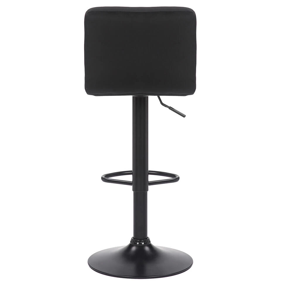 CLP Set Van 2 Barkrukken Feni Fluweel - Zwart 6 CLP Set Van 2 Barkrukken Feni Fluweel - Zwart - Image 4