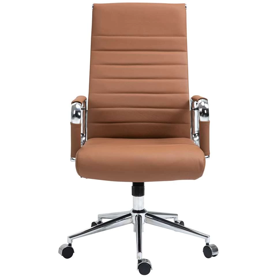 CLP Bureaustoel Columbus Leder - Koperkleurig 4 CLP Bureaustoel Columbus Leder - Koperkleurig - Image 2