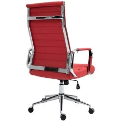 CLP Bureaustoel Columbus Leder - Rood -ZitMeester ComfortDesign 1000043394 0103