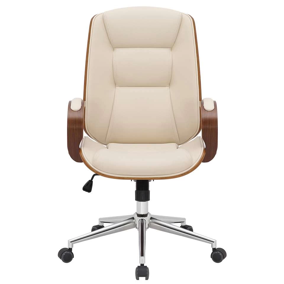 CLP Bureaustoel Yankton - Crème 4 CLP Bureaustoel Yankton - Crème - Image 2
